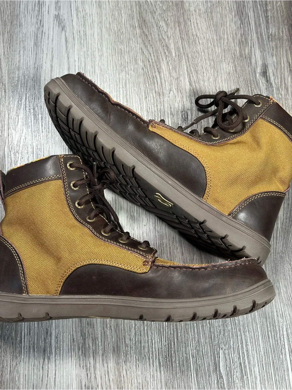 Lems Boulder Boot Buckeye Vegan Boots Mens Size 12 Minimalist Barefoot Tan Brown